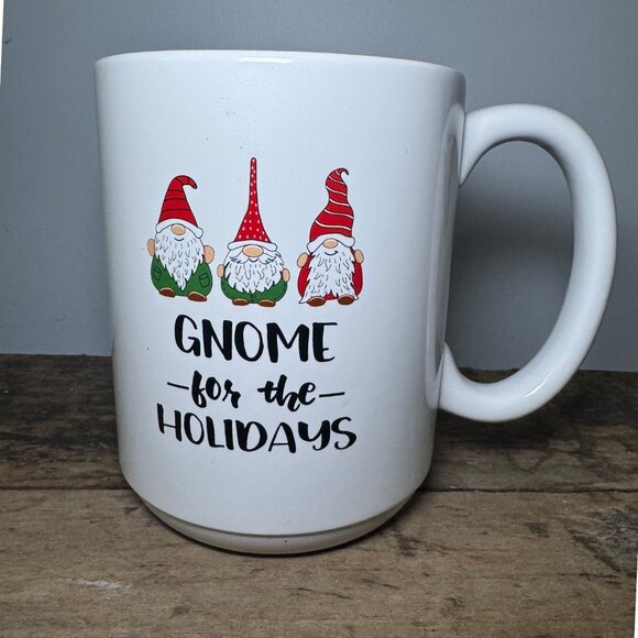 OVERSIZED Gnome For the Holidays White Mug 50 Ounces PLUS - Picture 2 of 10